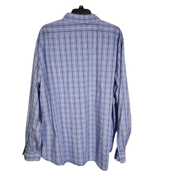 Van Heusen Mens Dress Flex Shirt 18.5 36/37 Reg Blue Oeko Tex Button Long Sleeve - Picture 2 of 13